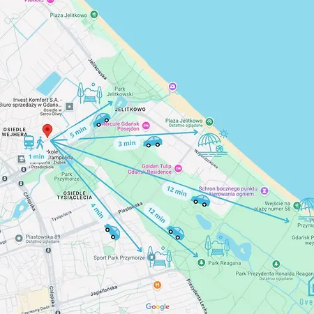 Homestay Turtle Room - 3 Km To Baltic Sea Gdansk